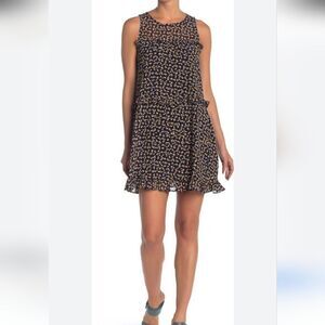 Roz & Ali Tiered Dark Floral Dress